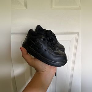 Toddler kid nike air force 1 black Size 7C